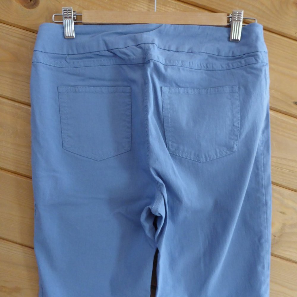 Soft Surroundings Pastel Blue Waistband Pull On Casual Ankle Pants 29228 S - Picture 6 of 11